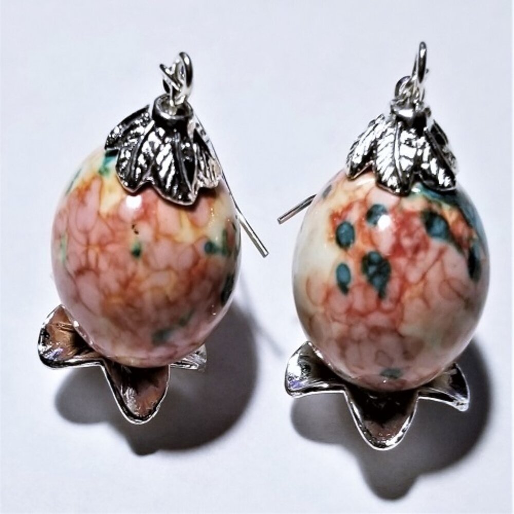 Jade Flora Earrings